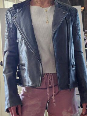 R Paris leather jacket